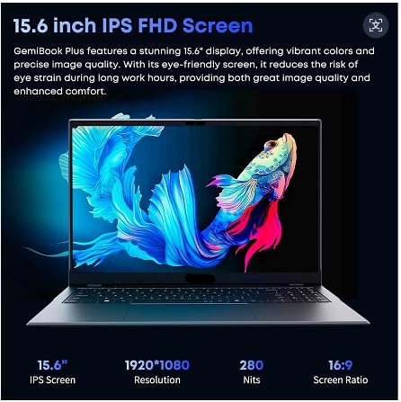 GemiBook Plus - 15.6'' 512GB 16GB N150