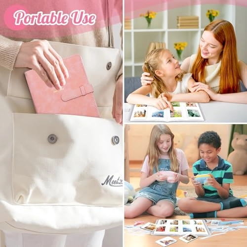 3.5x2.3" 256 Pockets PU Leather Photo Album