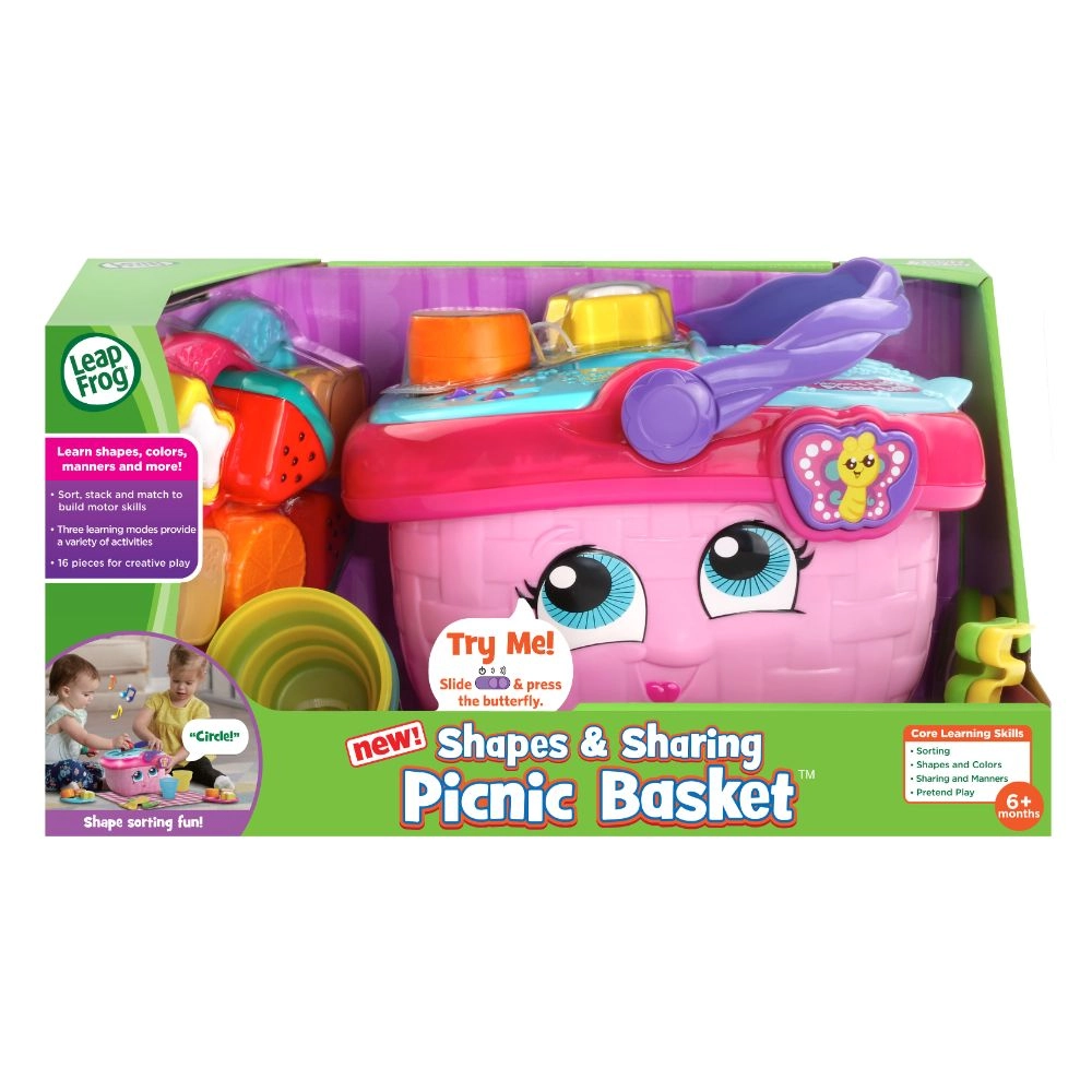 Shapes and Sharing Picnic Basket - 6 months-3 years 15 pieces