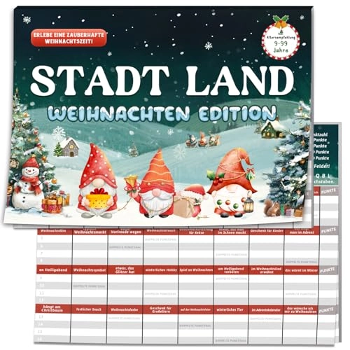 City Country Christmas Word Game - Kid