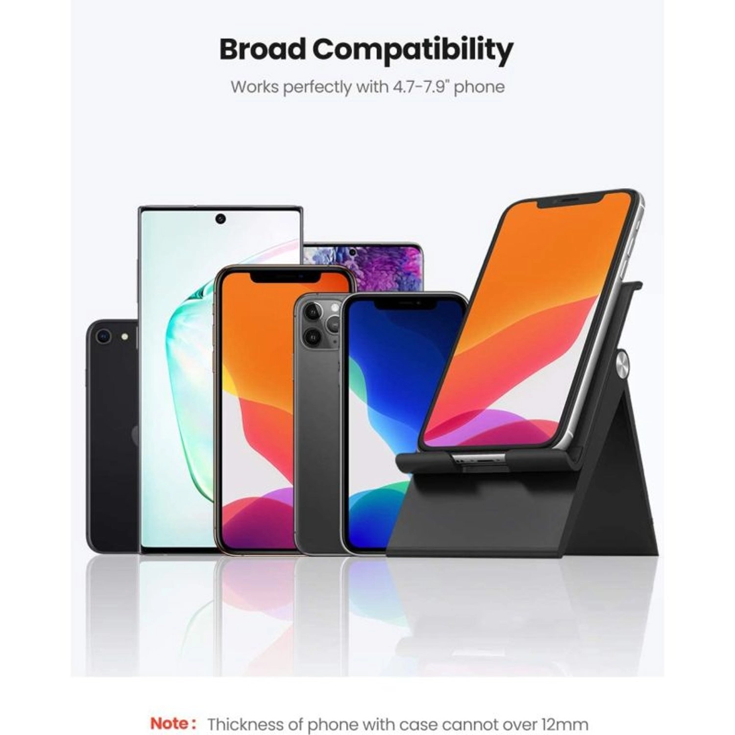 Mobile Stand - Two Heights Multi-Angle Fits 4.7 to 7.9 Inch Smartphones