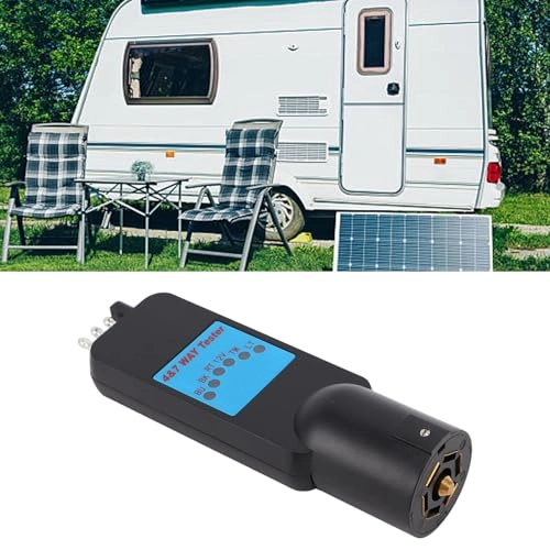 Trailer Connector Tester - 2 in 1 7 Way 4 Way 6 LED Indicators