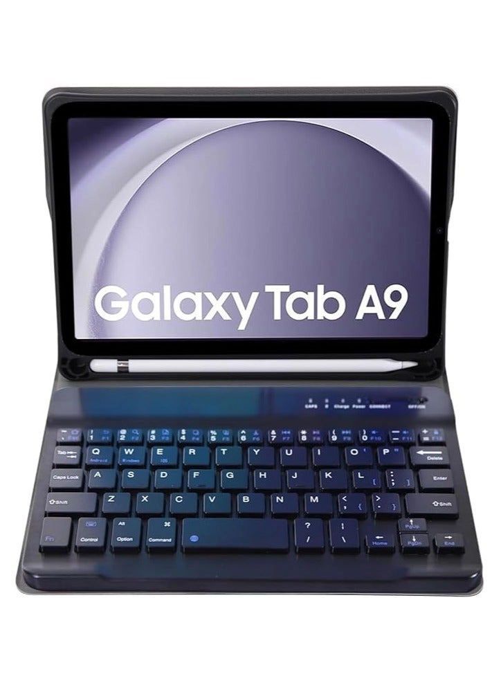 Keyboard Case with S Pen Holder for Samsung Galaxy Tab A9 8.7-inch (2023)
