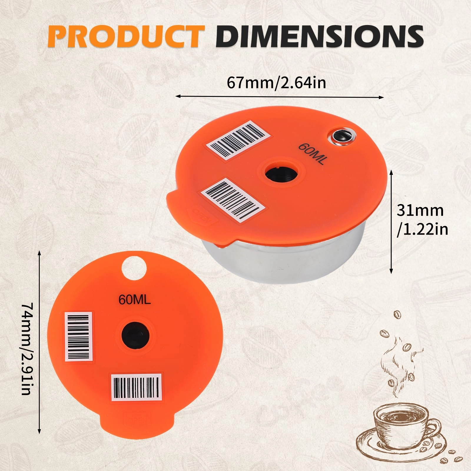 Reusable Coffee Pods - 220ml
