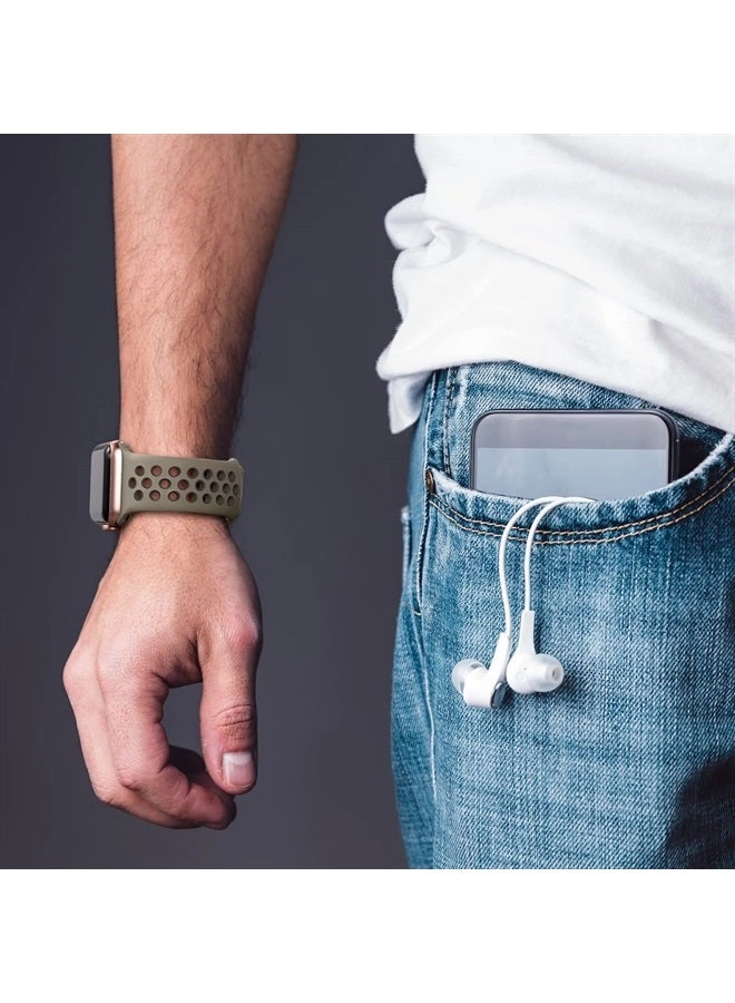 3 Pack Breathable Watch Band for Apple Watch - 38mm/40mm/41mm/42mm/44mm/45mm/49mm