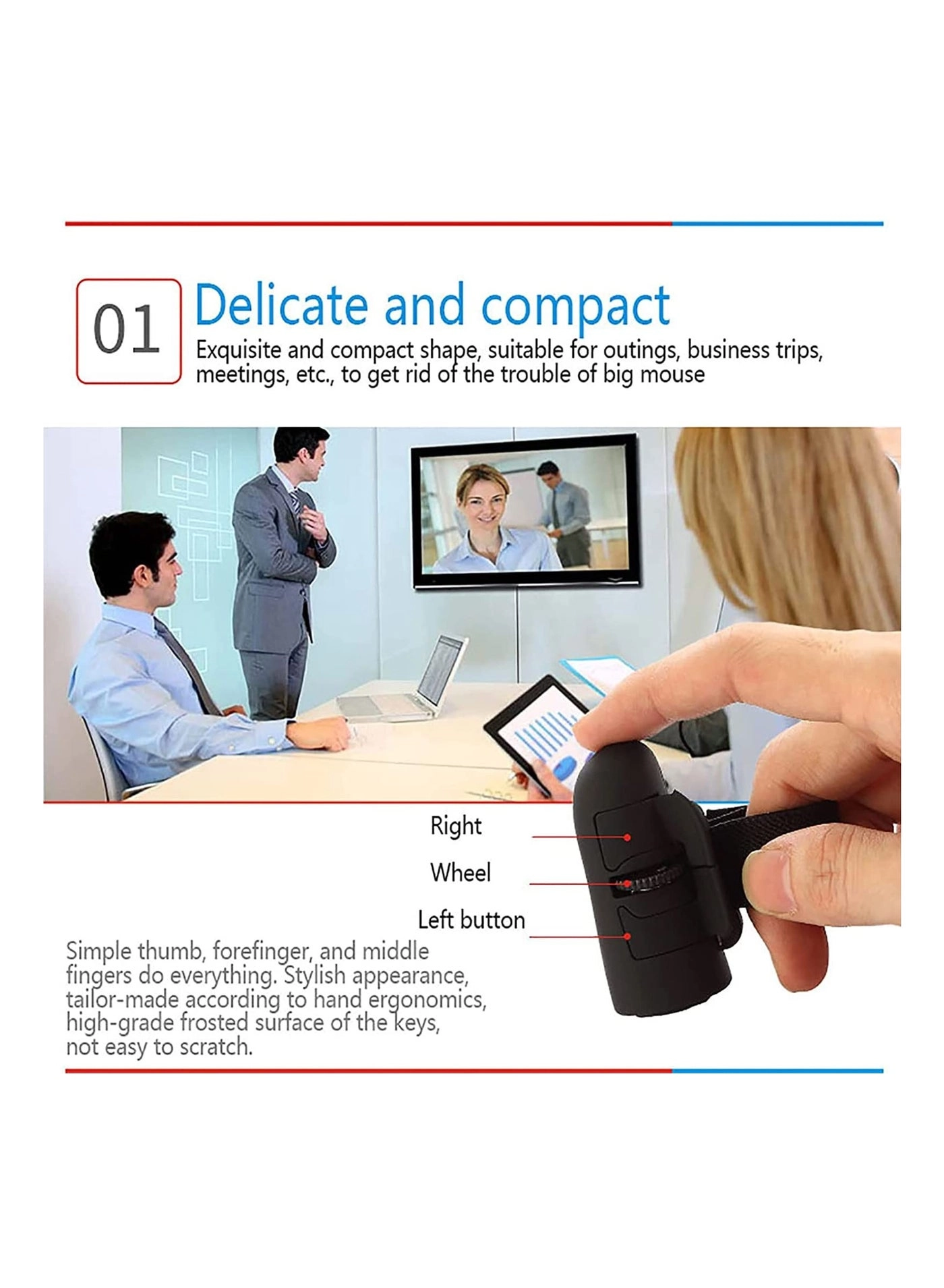 Finger Ring Mouse - Bluetooth