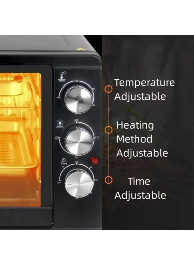 Electric Oven Toaster - Multi-function Bake Grill Roast