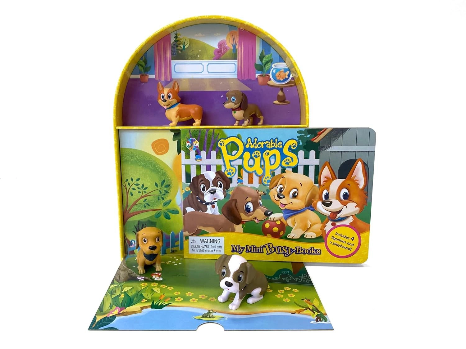 Adorable Pups My Mini Busy Board Book - 3 years+