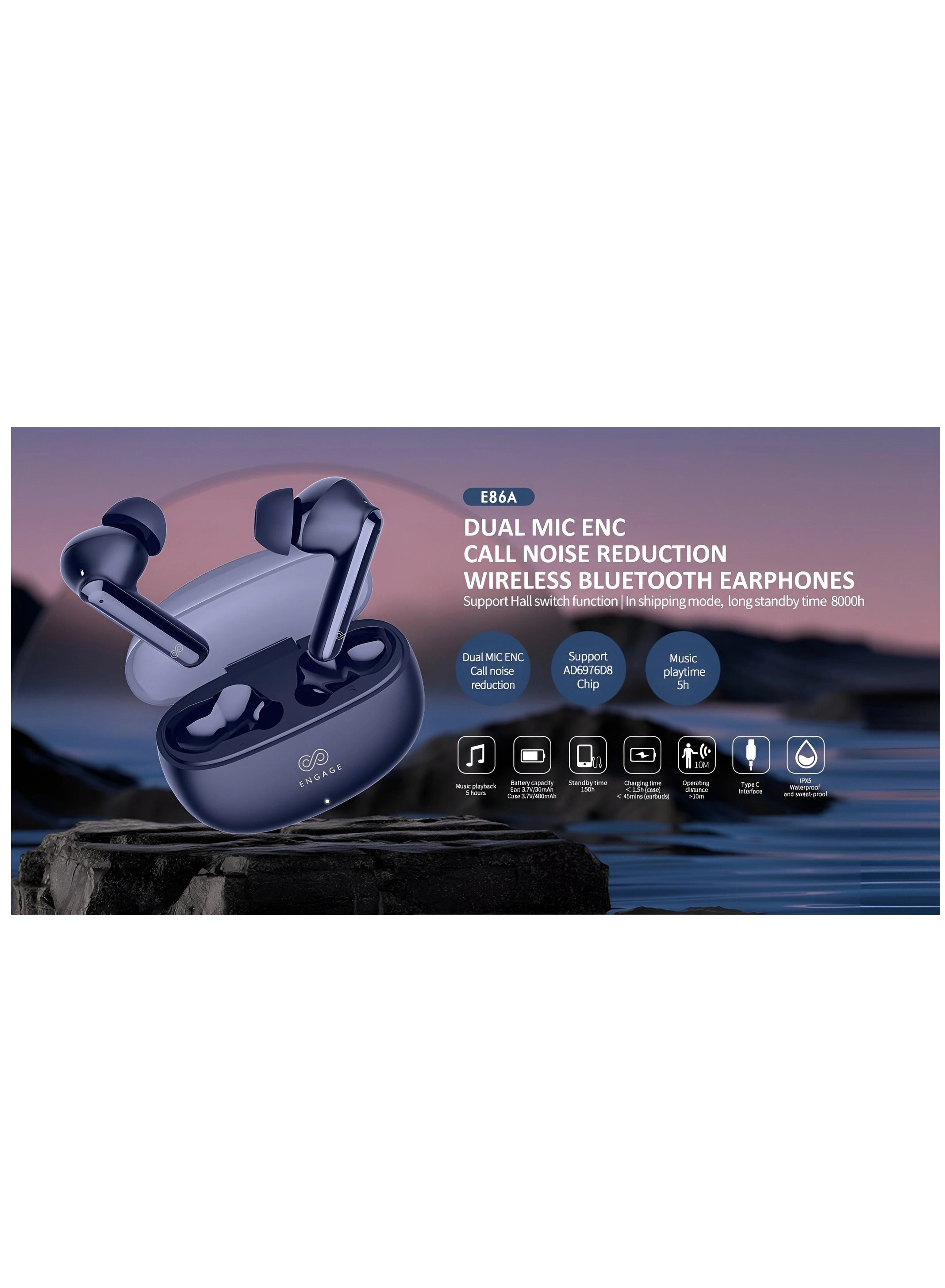 Pods E86A Wireless Earbud