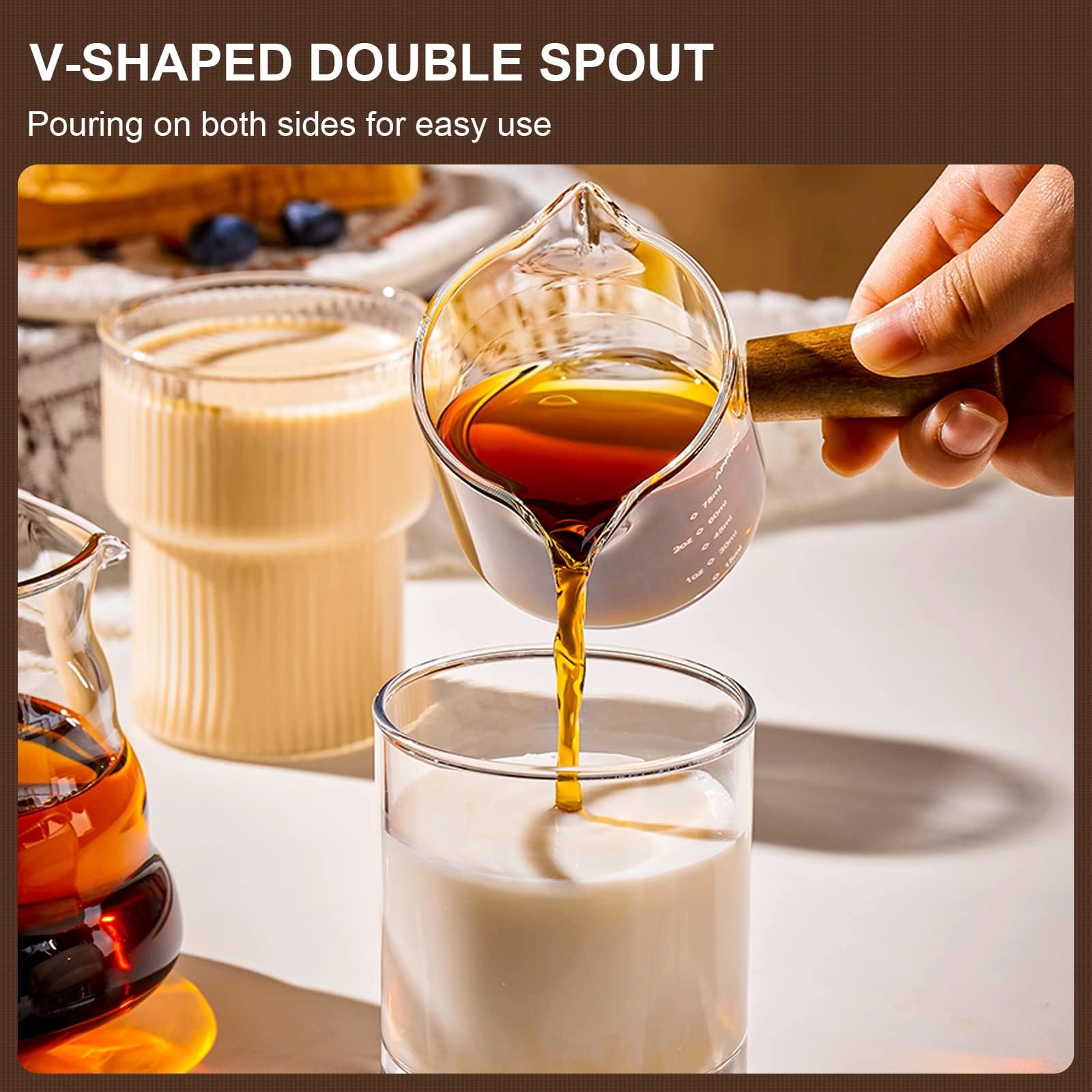 Espresso Shot Glass - 1 pcs With Handle 103.5 ml