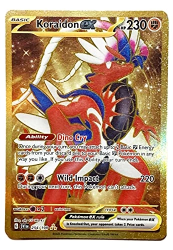 Koraidon ex 254/198 - Scarlet & Violet Secret Rare Gold Holo Foil