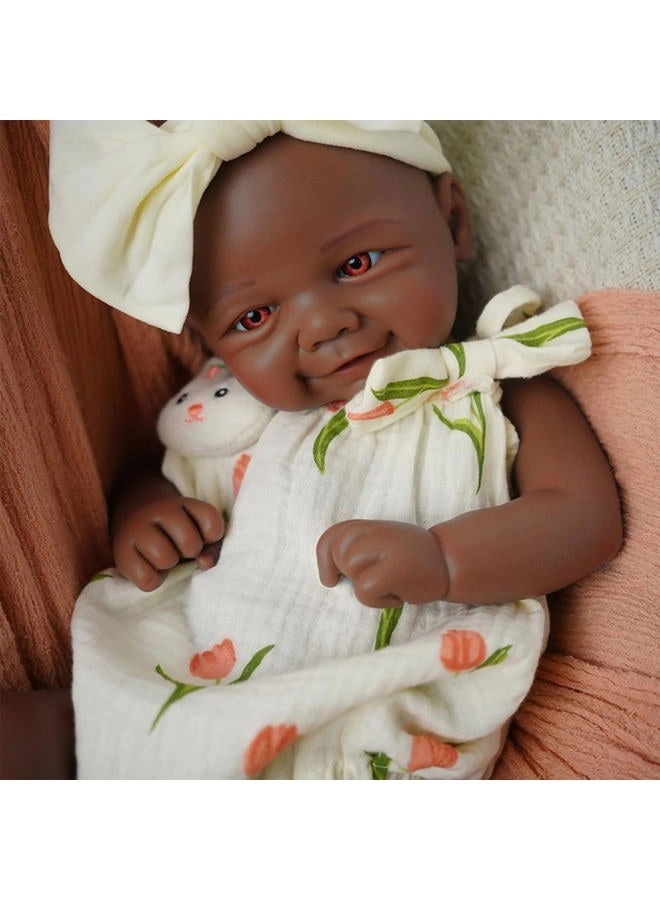 KUICEO Reborn Baby Doll - 16.5 inch Silicone Girl Sleeping
