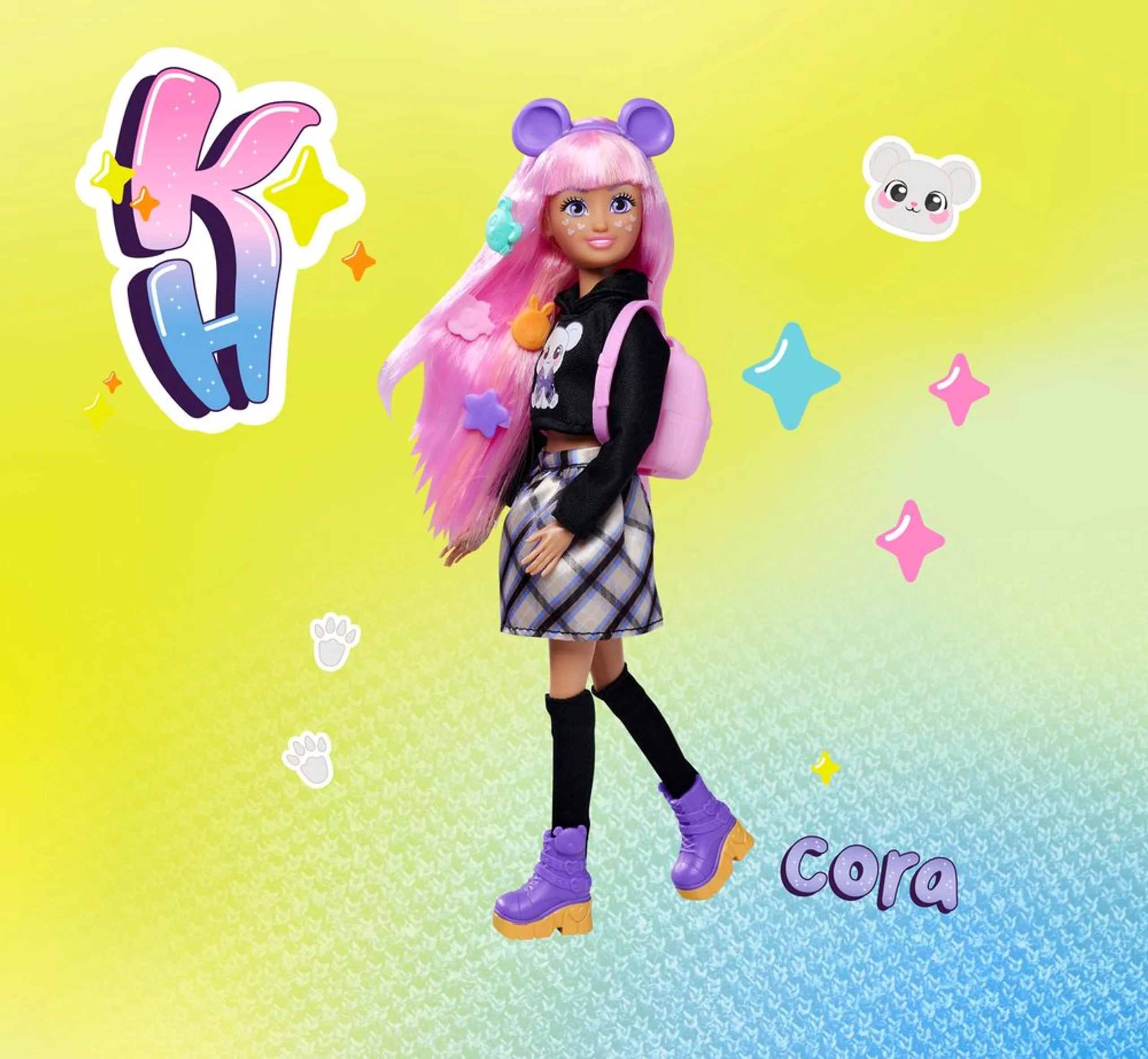 Cora Dressing Doll - 26 cm Ages 4+