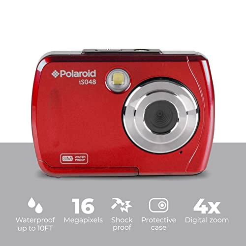 Polaroid IS048 Waterproof Instant Sharing 16 MP Digital Portable Handheld Action Camera