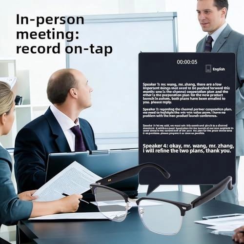 Smart Glasses - 5.4 Anti Blue Light AI Voice Helper