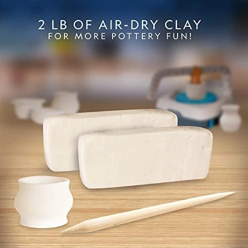 National Geographic Pottery Wheel Refill Kit - Air Dry Clay 908g