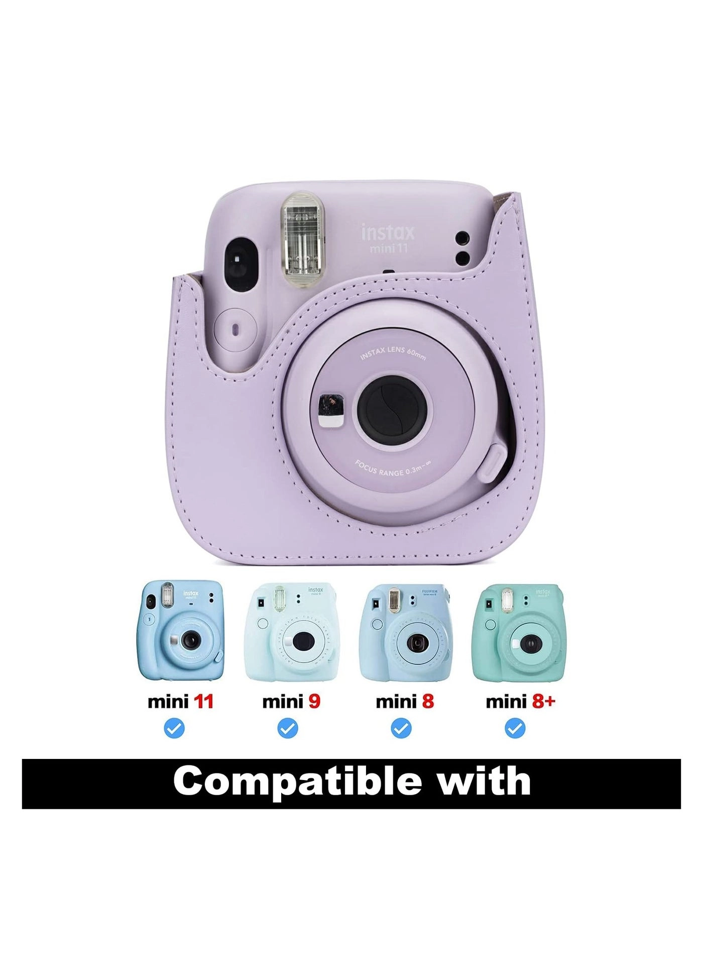 Instant Camera Case - Instax Mini 11/9/8/8+ PU Leather