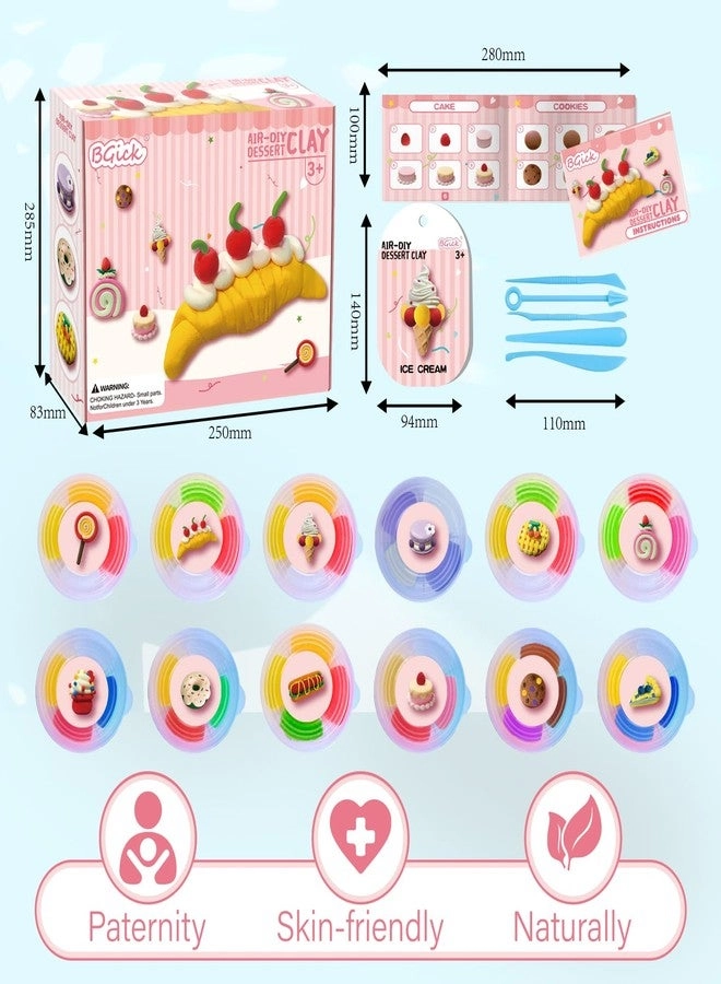 Air Dry Clay 12 pcs.