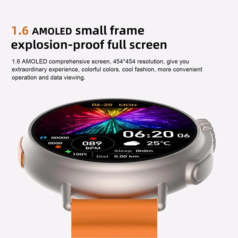 Round Shape Smartwatch Titanium