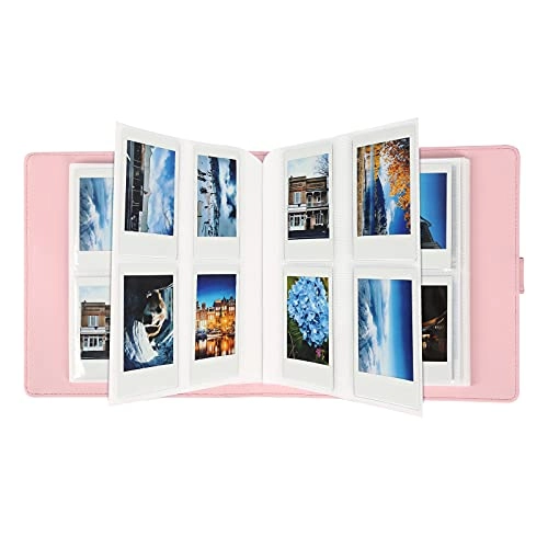 2x3" 256 Pockets Faux Leather Photo Album