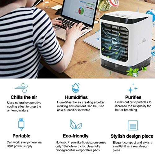 Portable Evaporative Air Cooler - Mini Cream White