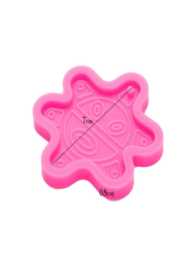 Sun Shape Keychain Mold - Silicone Resin