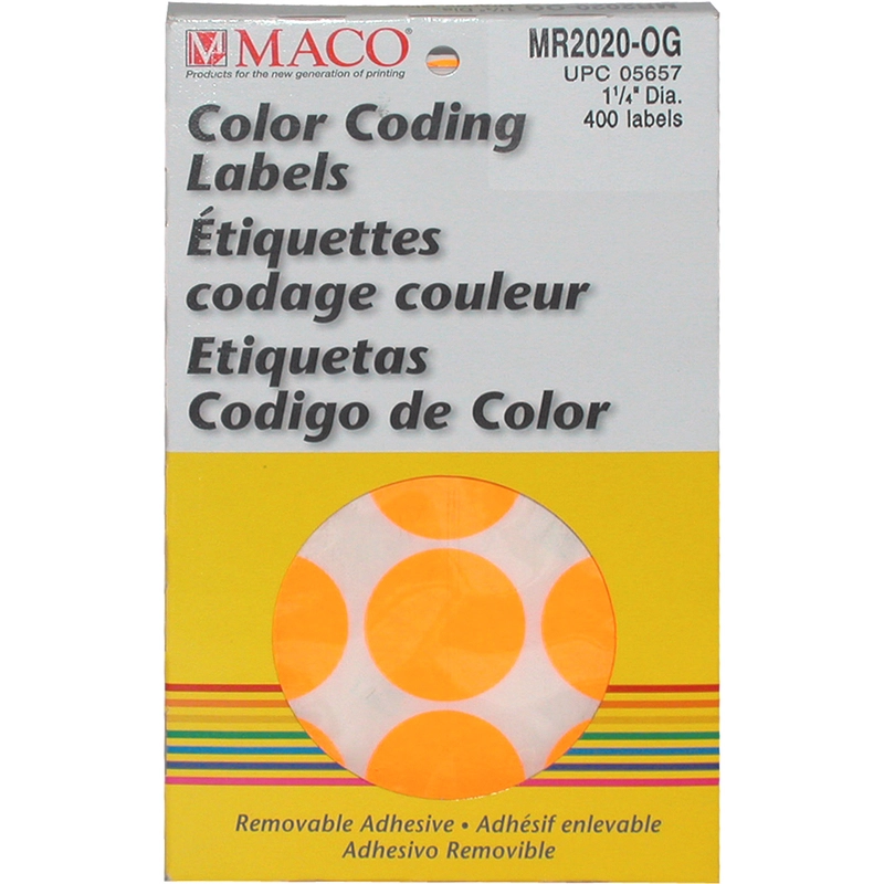 Color Coding Labels - 768 Labels .25 in ( 6.35 mm )