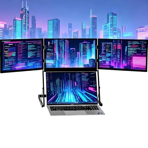 XCSCUK Tri-Fold Laptop Extended Monitor - 1920x1080 15.6"