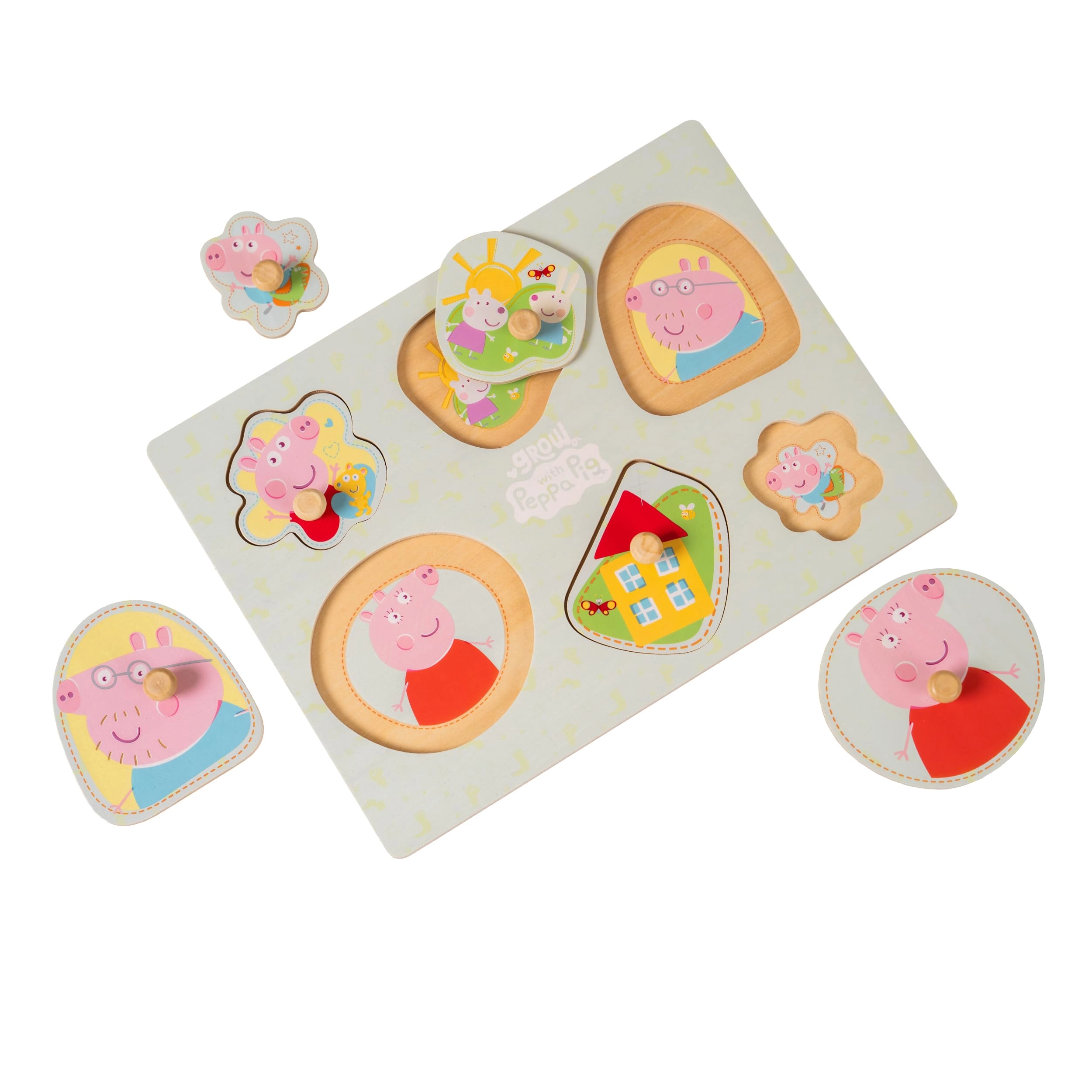 Mookie Toys Wooden Puzzle Set - 12+ Months 7 pieces