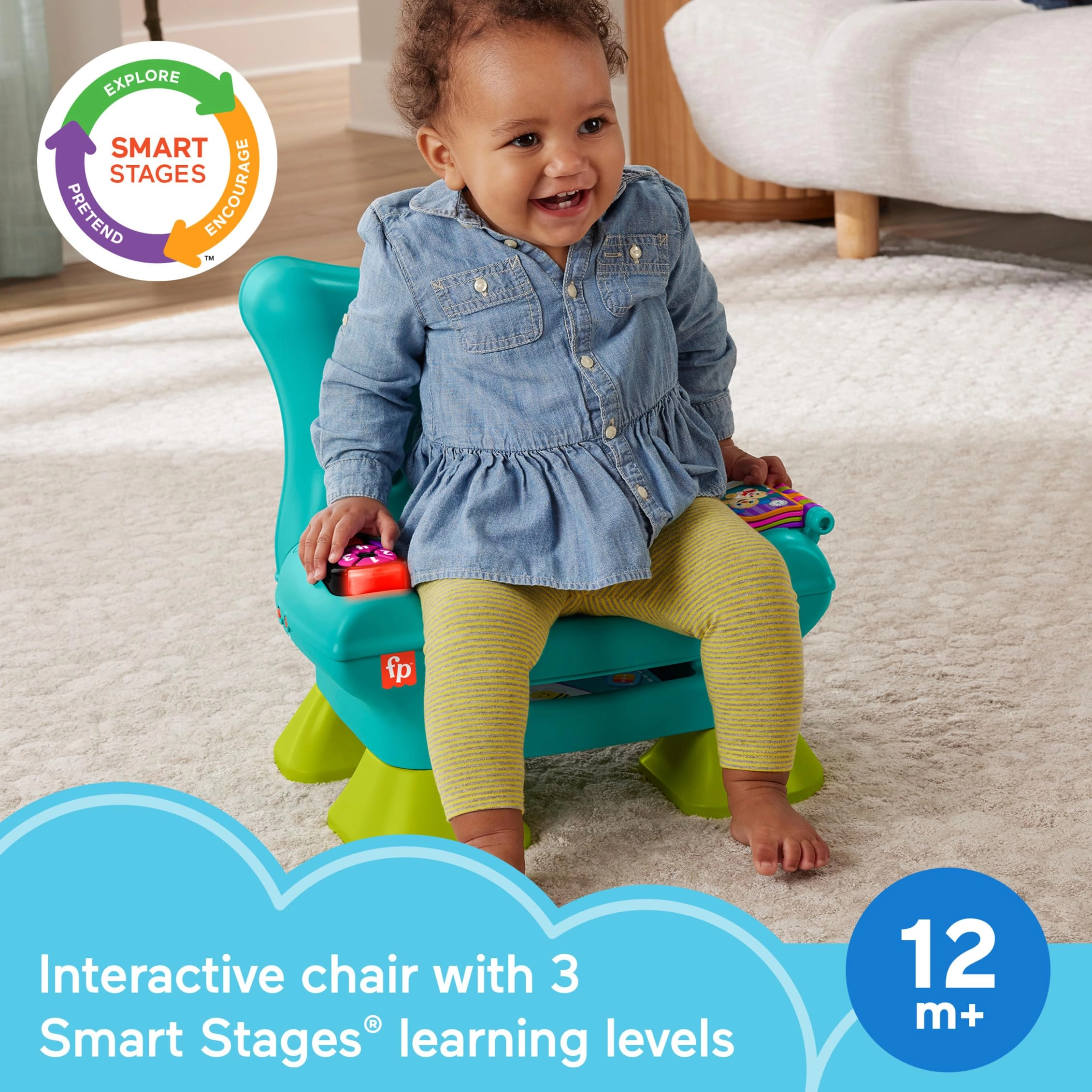 Fisher-Price Laugh & Learn Smart Stages Chair - Early Education 1 years+