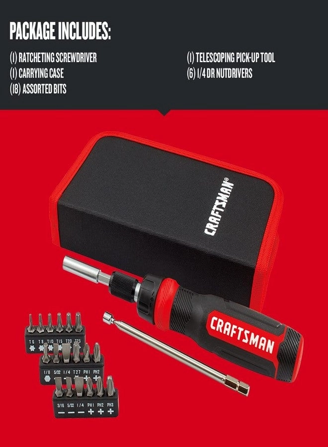 Ratcheting Screwdriver - 26-Piece