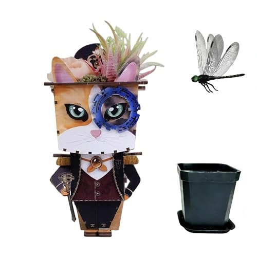 3D Wooden Puzzle Planter - 1 piece(s)