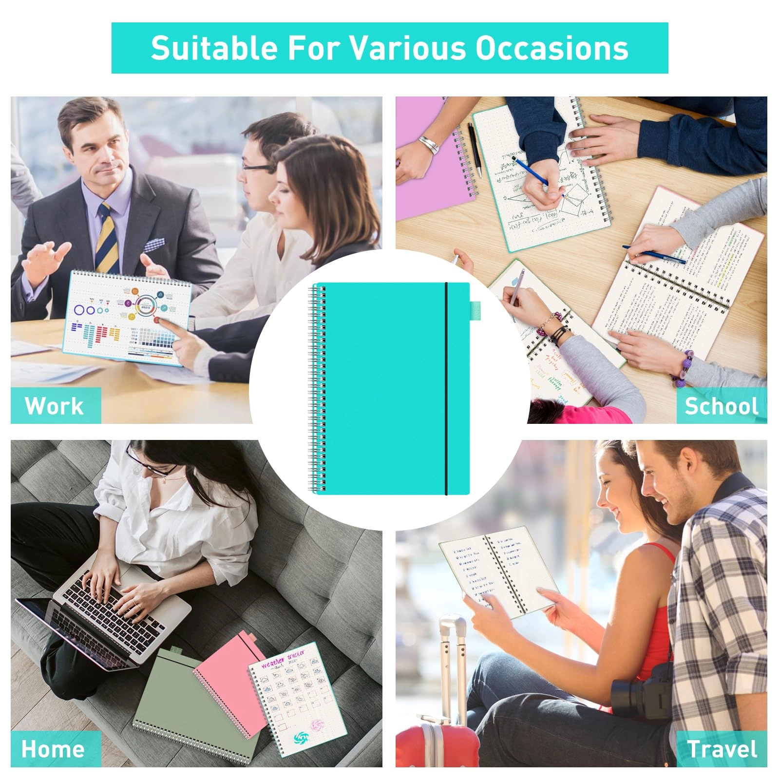 Notebook A4 Spiral - Lined 55 Sheets