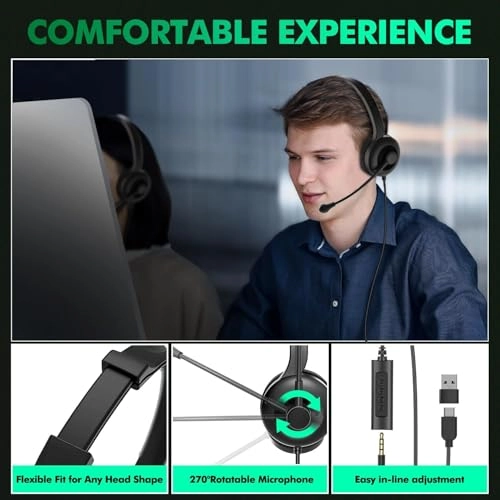 USB Headset Wired Headset