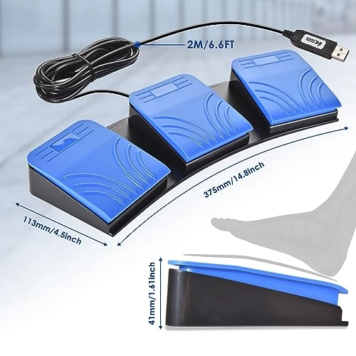 USB Single Foot Pedal - Wired