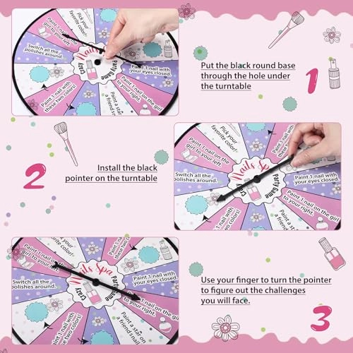 Nail Spa Party Game Spinner - 3 years and up
