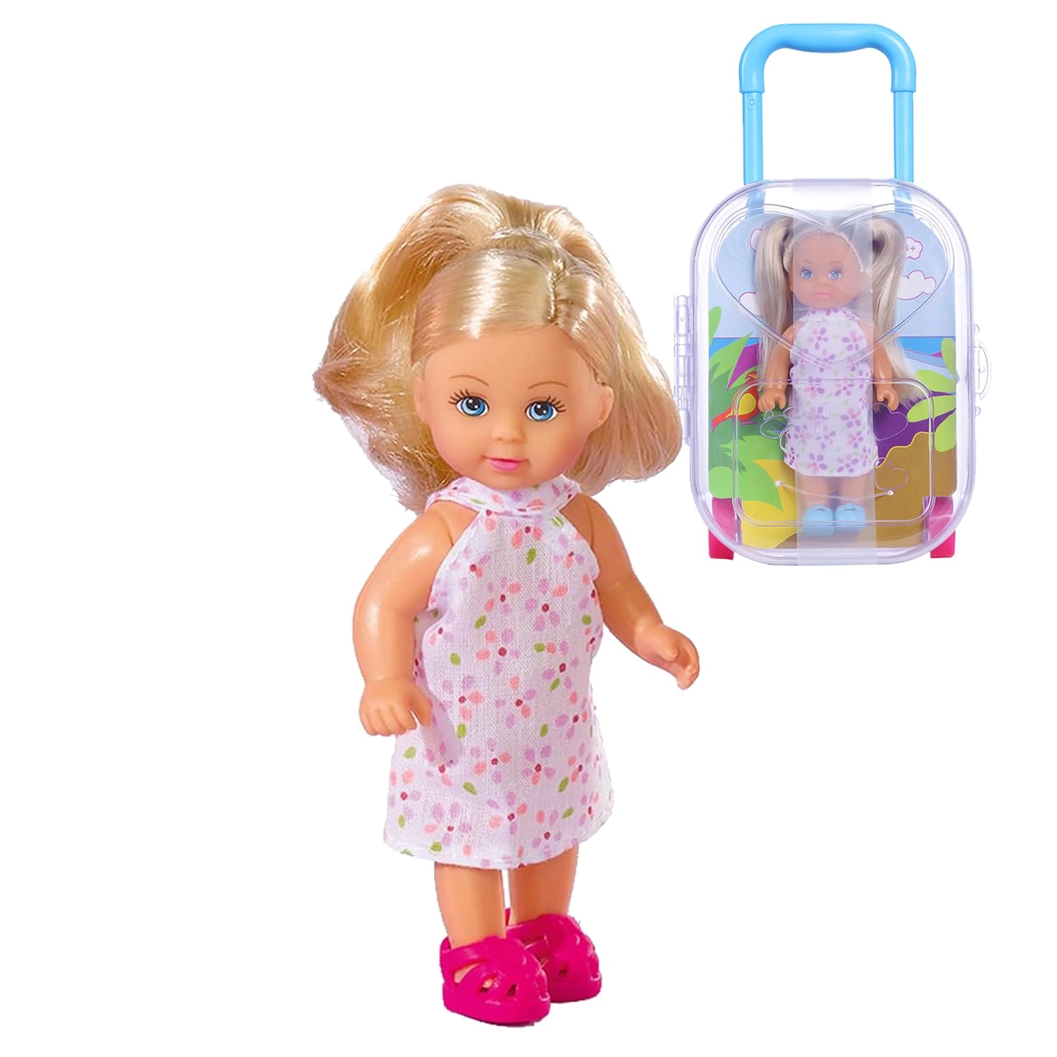 Simba Toys India Pvt Ltd Evi Trolley Set - 12 cm Soothing Floral Glow Ages 3+