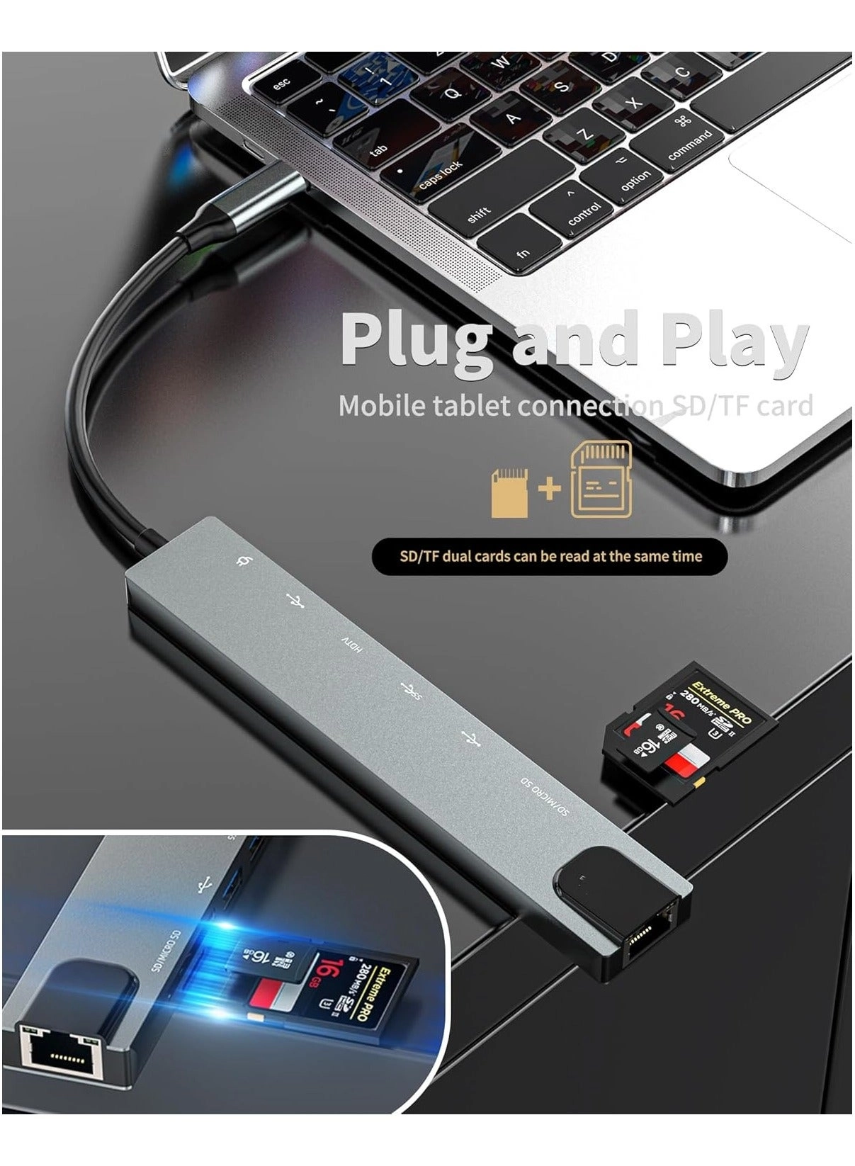 USB C Hub - USB 3.0 4K@30Hz