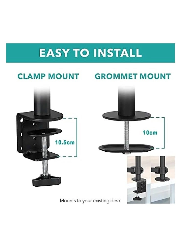 Dual Monitor Stand - 32 inch 75mm x 75mm 100mm x 100mm