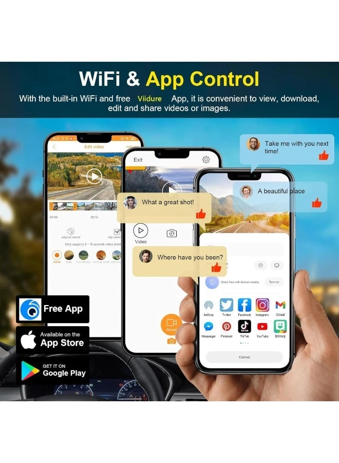 4 Camera Dash Cam - 1080P