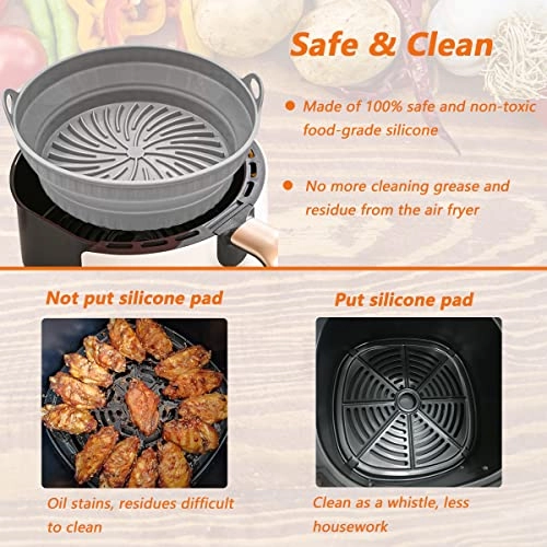 Air Fryer Silicone Pot - Silicone 2 Packs