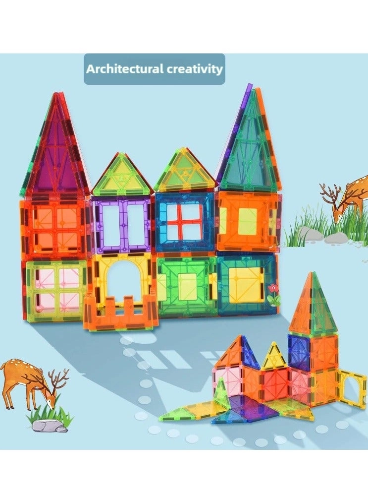 Construction Magnetic Blocks - 120pcs