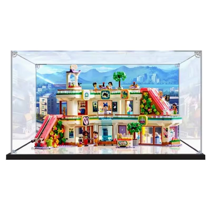 HCAEIOFJ Acrylic Display Case for LEGO Heartlake City Shopping Mall 42604 - 3mm