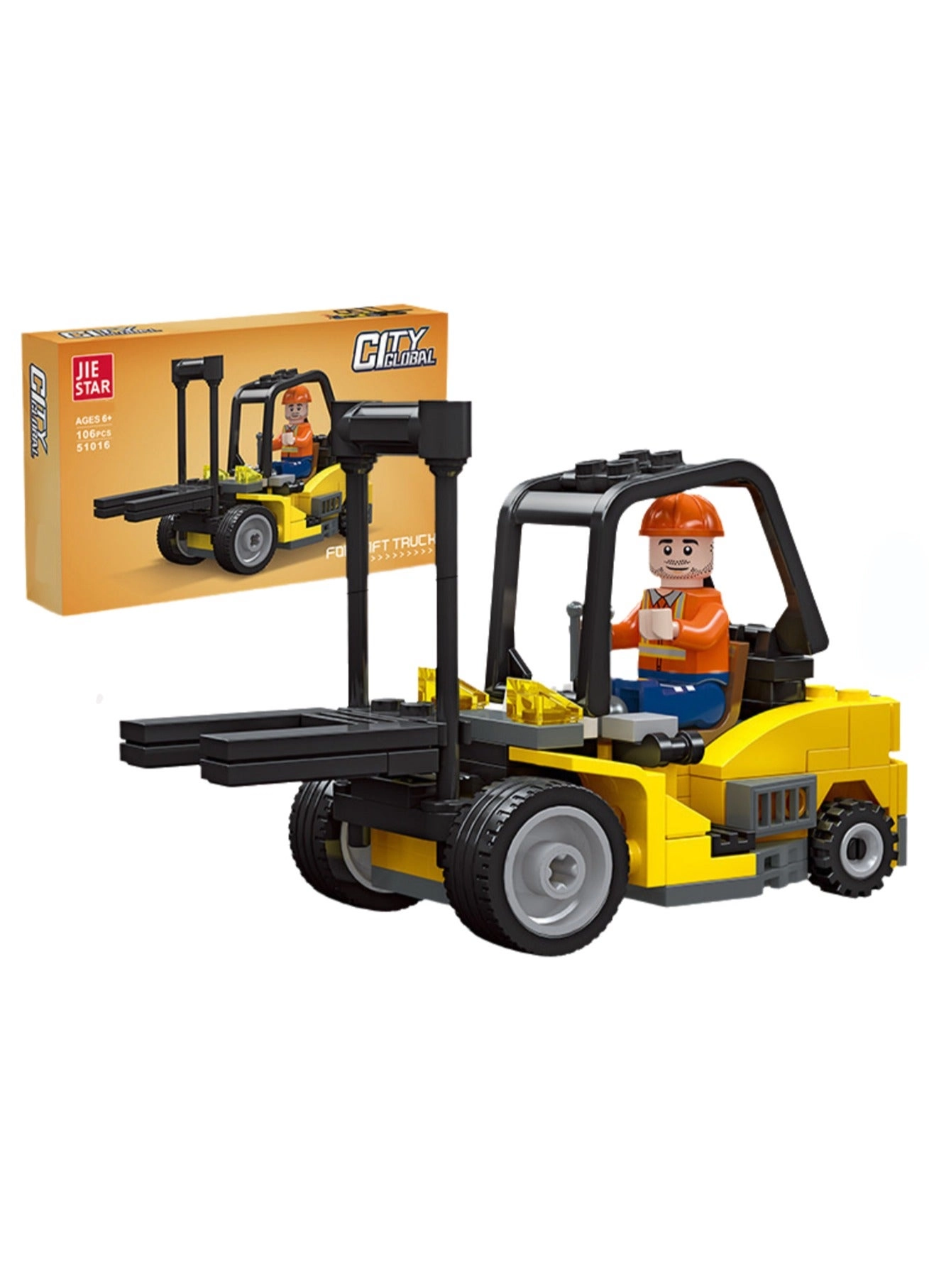 Generic Engineering Forklift - Boy 106pcs