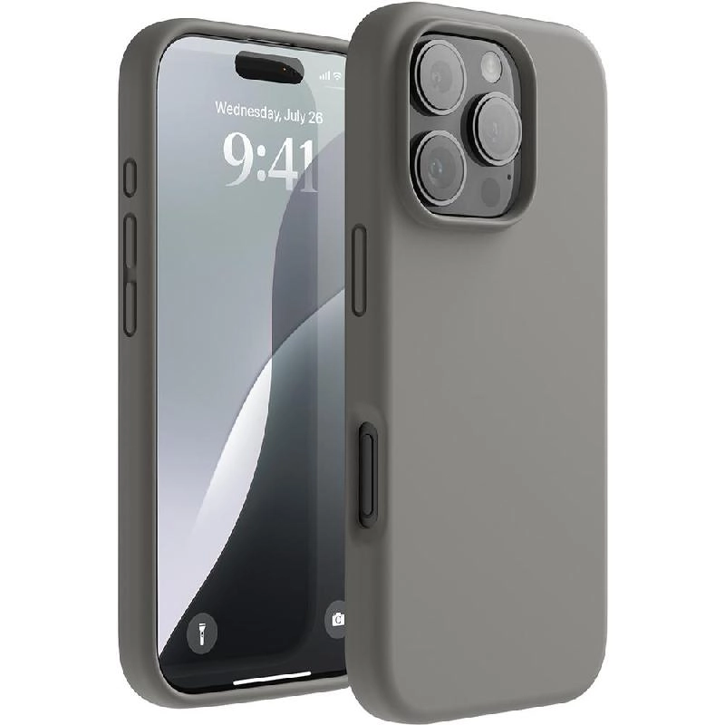Magnetic Silicone Back Cover Mobile Case with MagSafe for iPhone 16 Pro Max