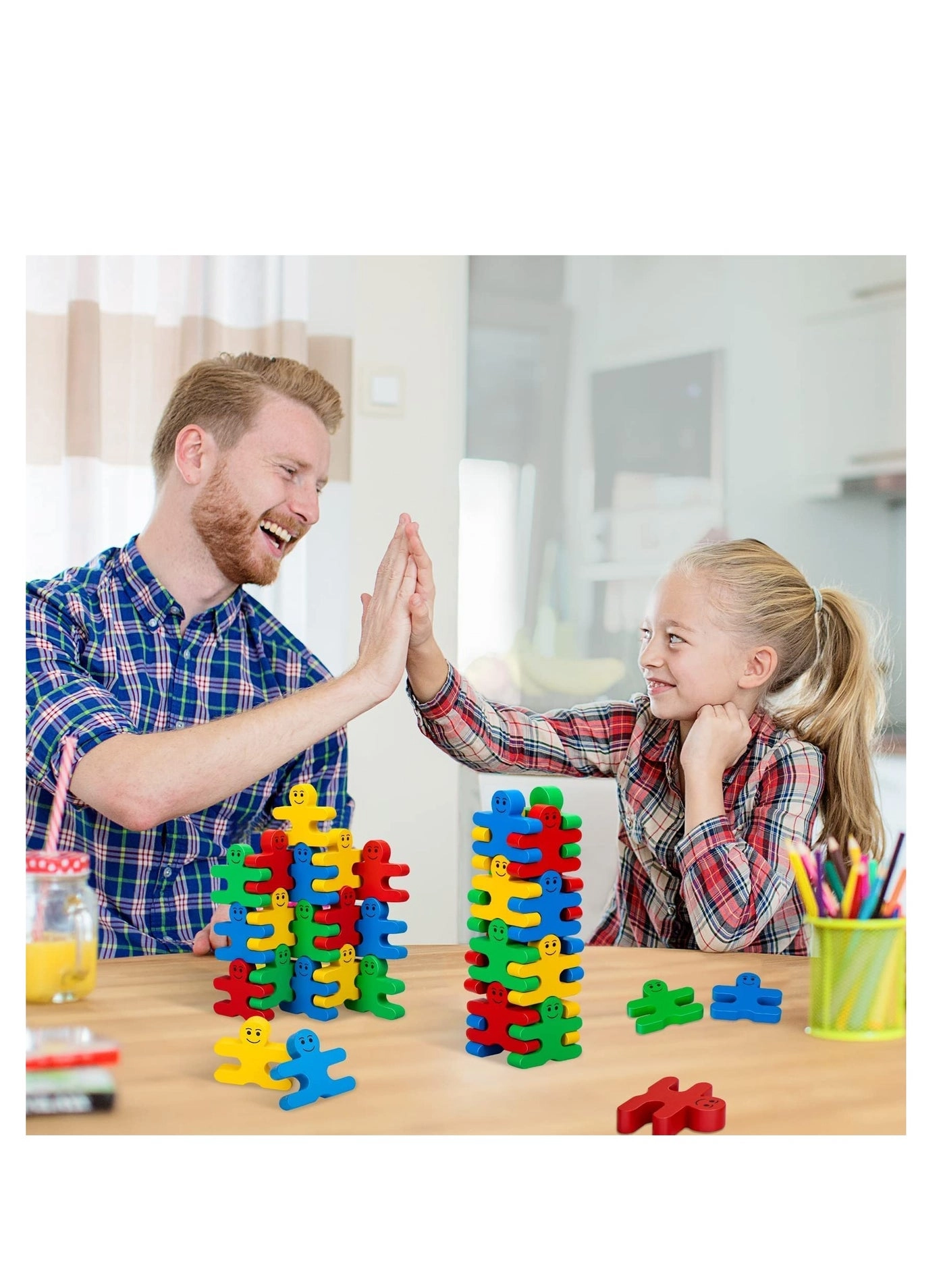 Wooden Stacking Blocks - 16 pcs