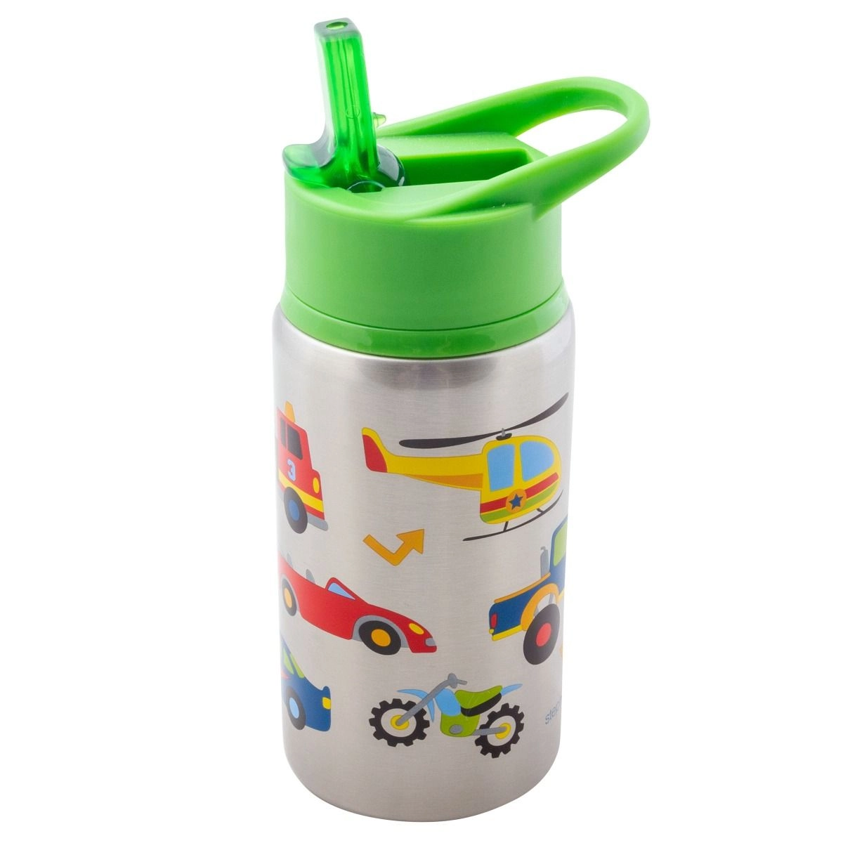 Stephen Joseph Stainless Steel Water Bottle Flip Top Spout 532 ml