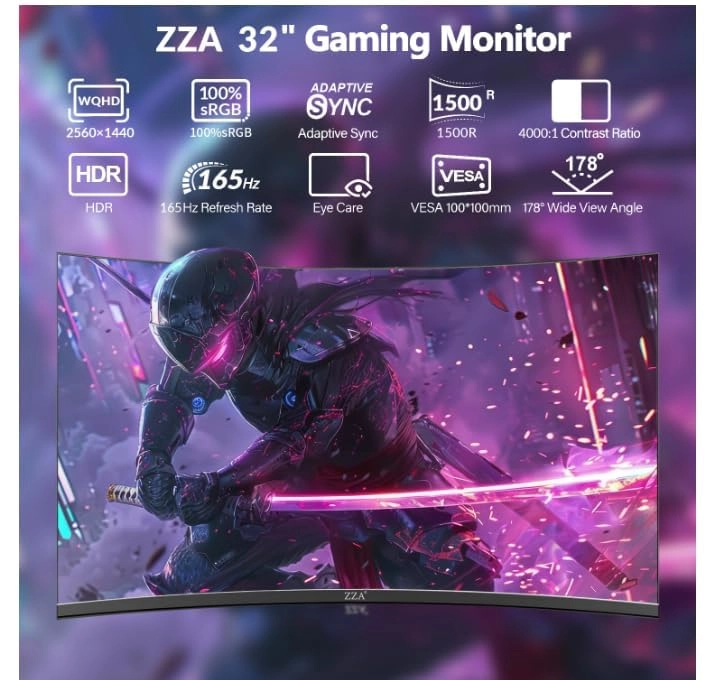 2K165HZZ32G - 2560x1440 32 Inches