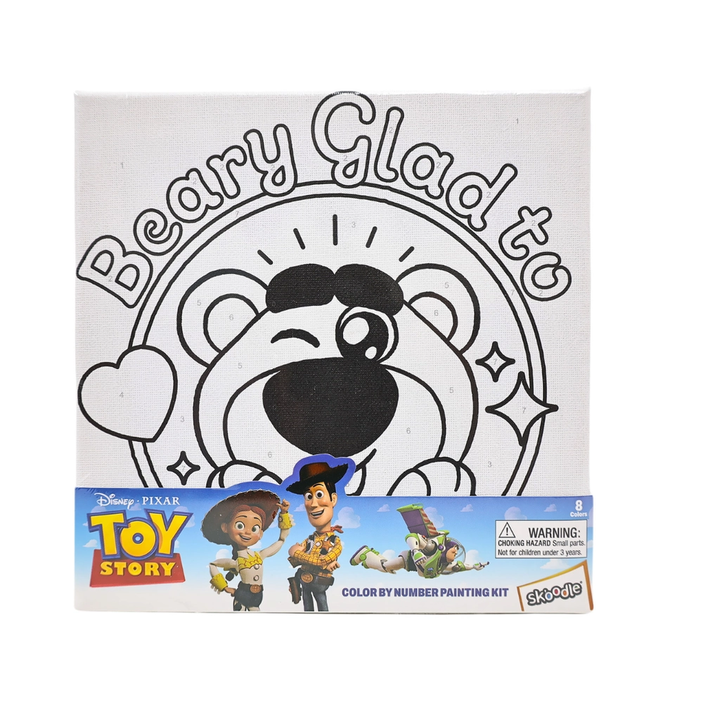 Lotso Bear Color By Number Painting Kit - 11pcs 2 Painting Brushes