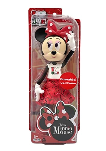 Minnie Mouse Doll - Plastic Poseable I Love UAE T-Shirt Ages 3+